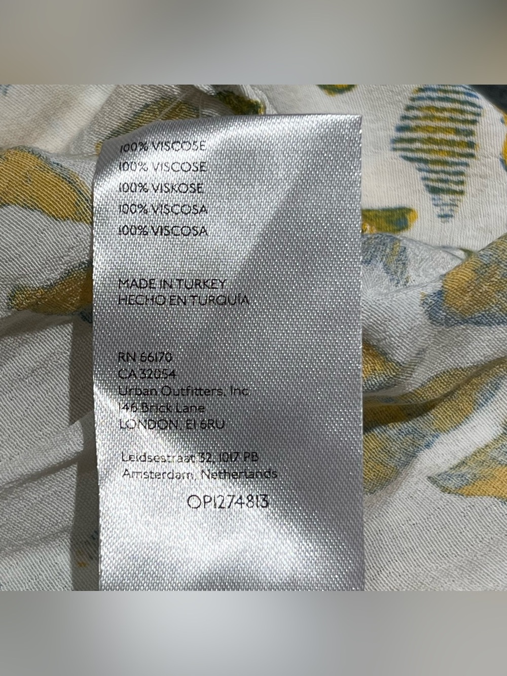 Anthropologie Robin Tiered Mini Dress Plus Size 1X Yellow Motif NWT Ruffle - Picture 6 of 16